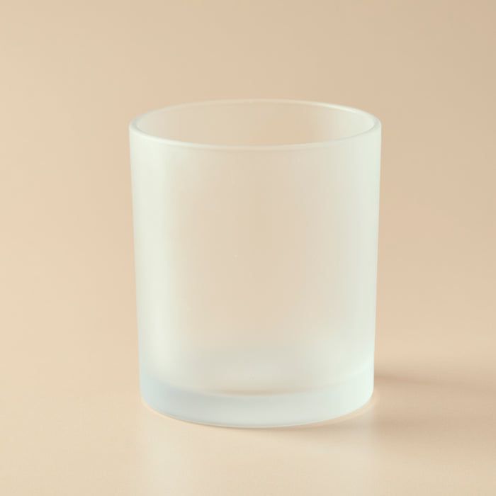 10 oz Clear Frosted Glass Tumbler Jar