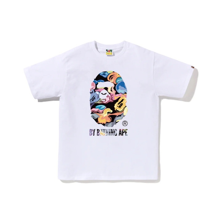 A Bathing Ape Art Camo Tee White