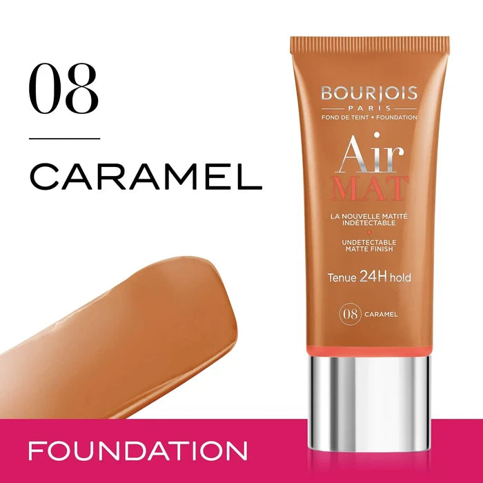 Bourjois Air Mat 24h Foundation 08 Caramel 30 Ml 10 Fl Oz