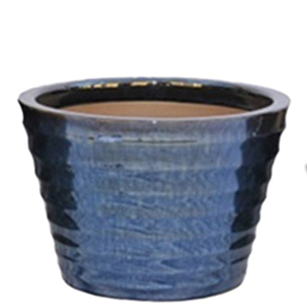 Breton Low Planter Set/3 Blue