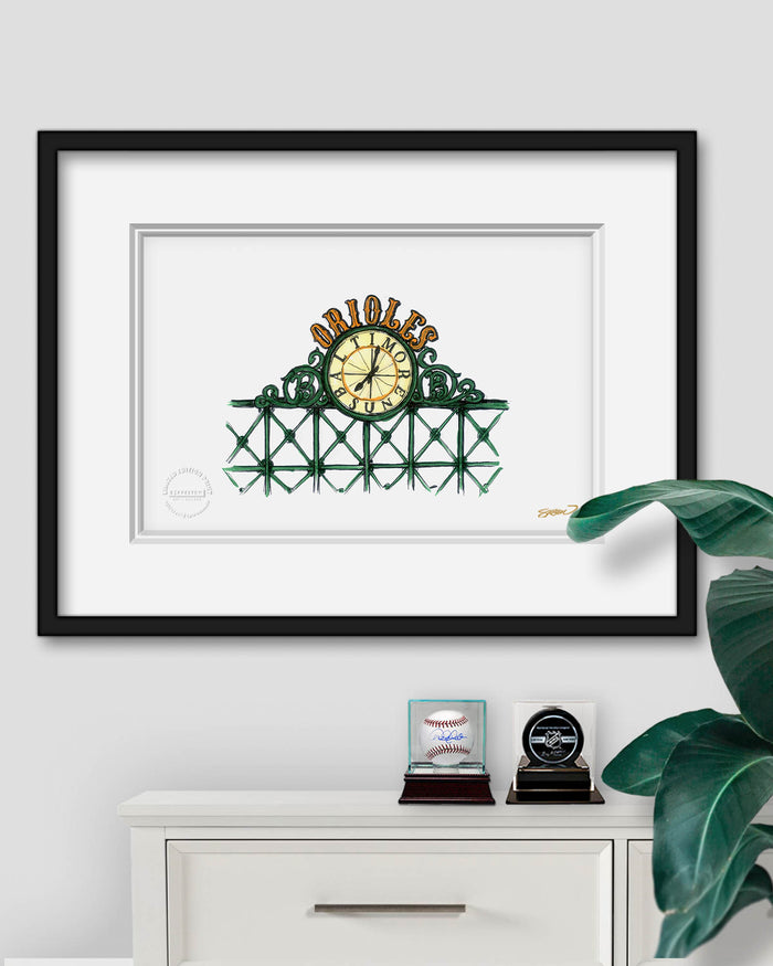 Camden Yards Ink Sketch Limited Edition Art Print
