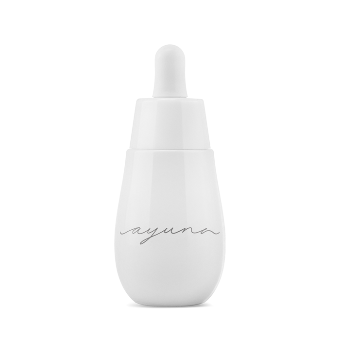 Front side of Ayuna Cellular Oil Dropper with brand logo