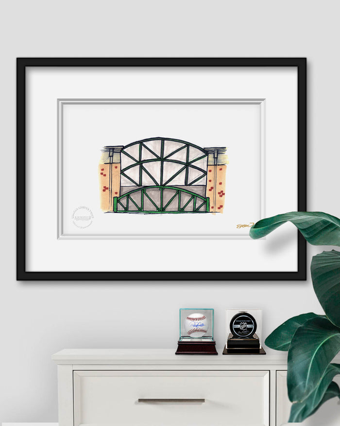 Citi Field Ink Sketch Limited Edition Fine Art Print