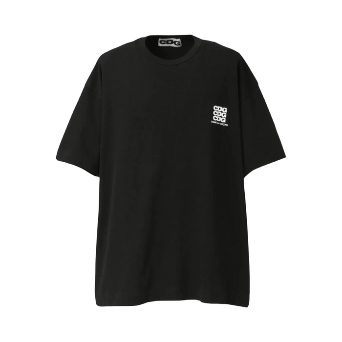 Comme Des Garcons Triple Logo Tee Black