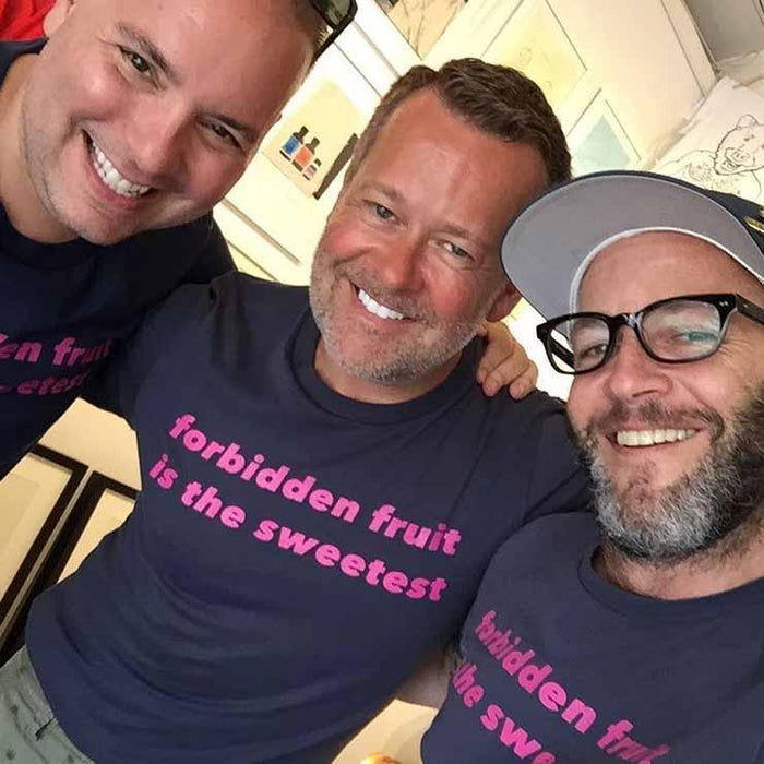 forbidden fruit is the sweetest t-shirt adams nest midnight navy group