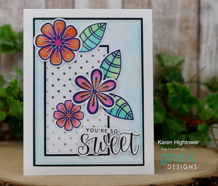 Gina K. Designs - Dies - Master Layouts 13. Gina K Designs wafer thin metal-etched dies are the highest quality available for your paper crafting projects. Available at Embellish Away located in Bowmanville Ontario Canada. Example by brand ambassador.