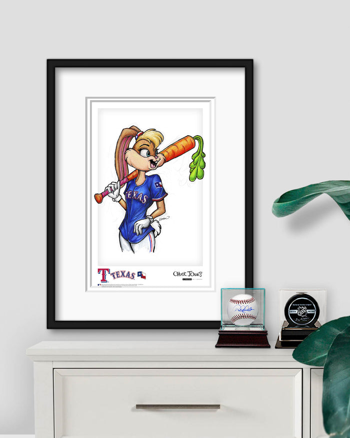 Lola Bunny x MLB Rangers Limited Edition Art Print