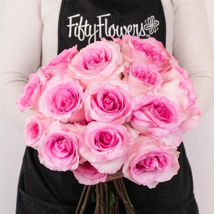 Mandala Pink Roses in Hand