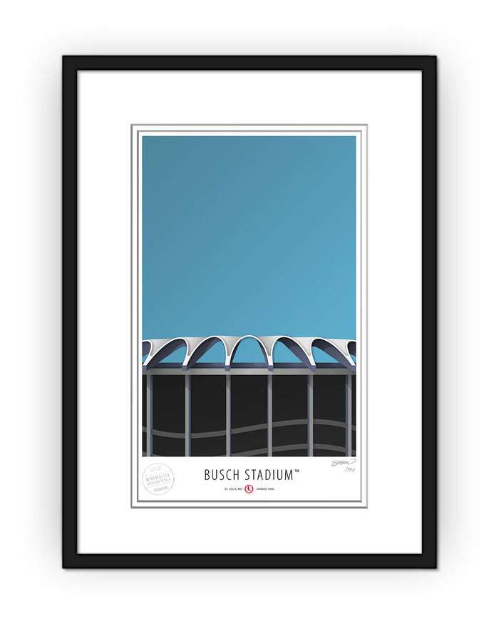 Minimalist Busch II Stadium Art Print