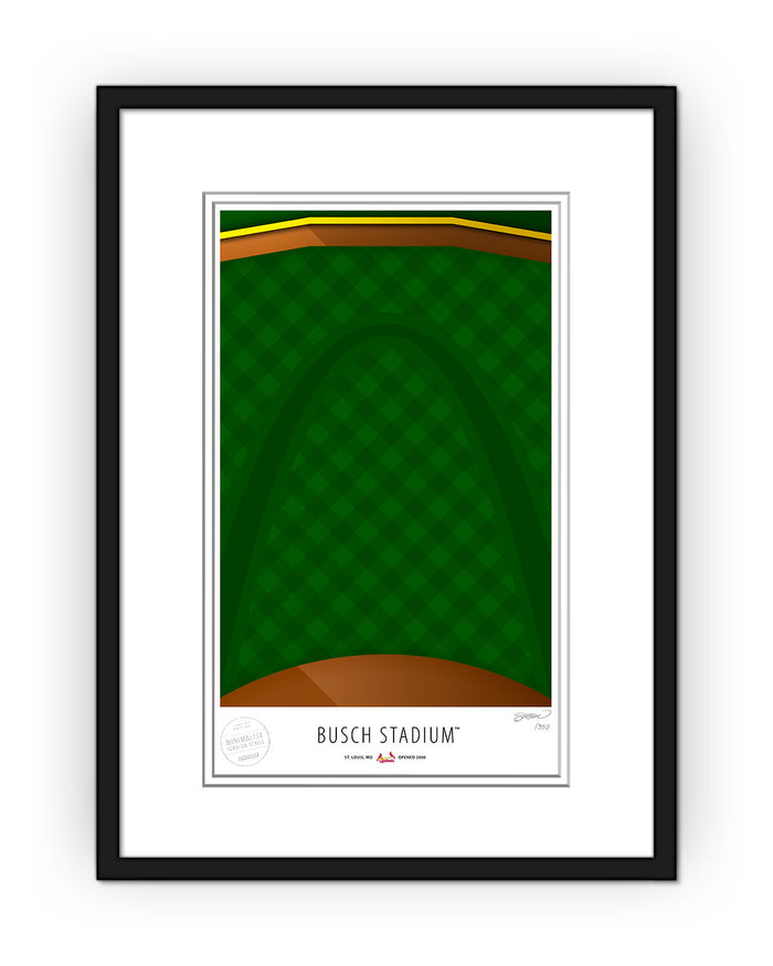 Minimalist Busch Stadium Art Print