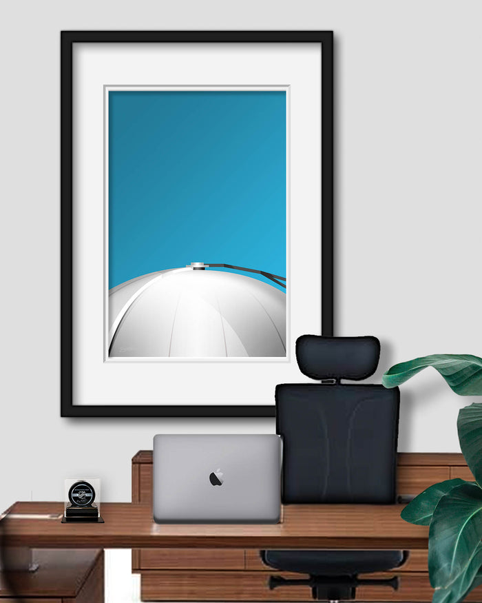 Minimalist Civic Arena Art Print