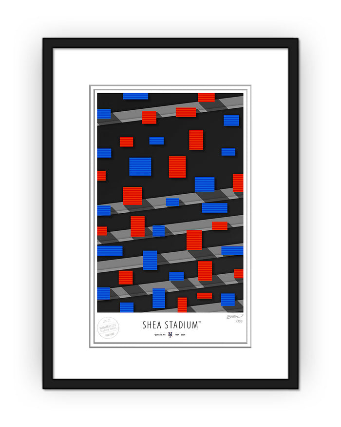 Minimalist Shea Stadium Art Print