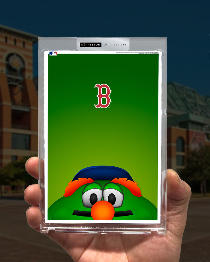 Minimalist Wally The Green Monster Peeker Limited Edition Art Slab