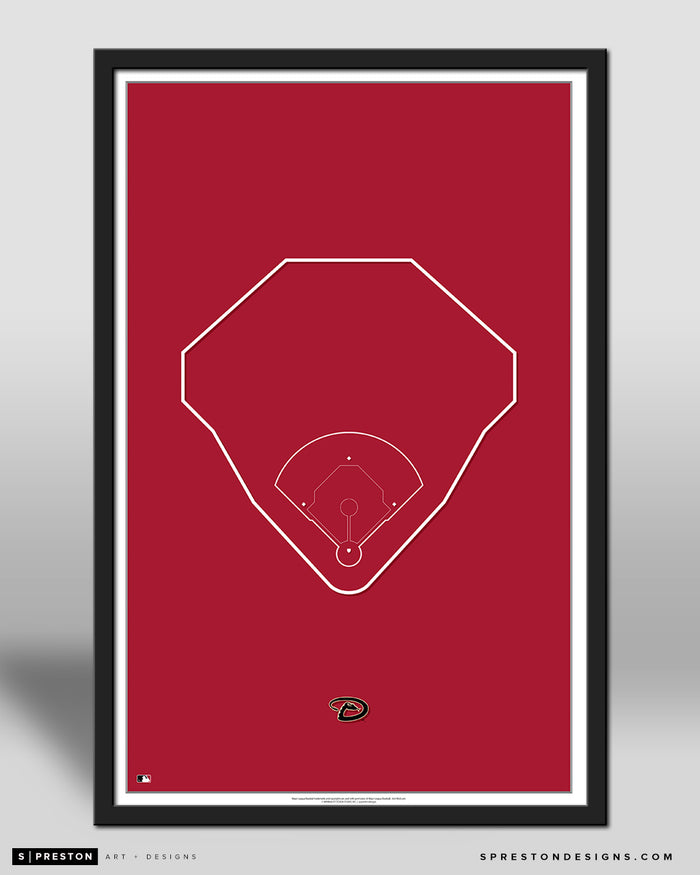 MLB Outline Ballpark - Chase Field Arizona Diamondbacks - S Preston