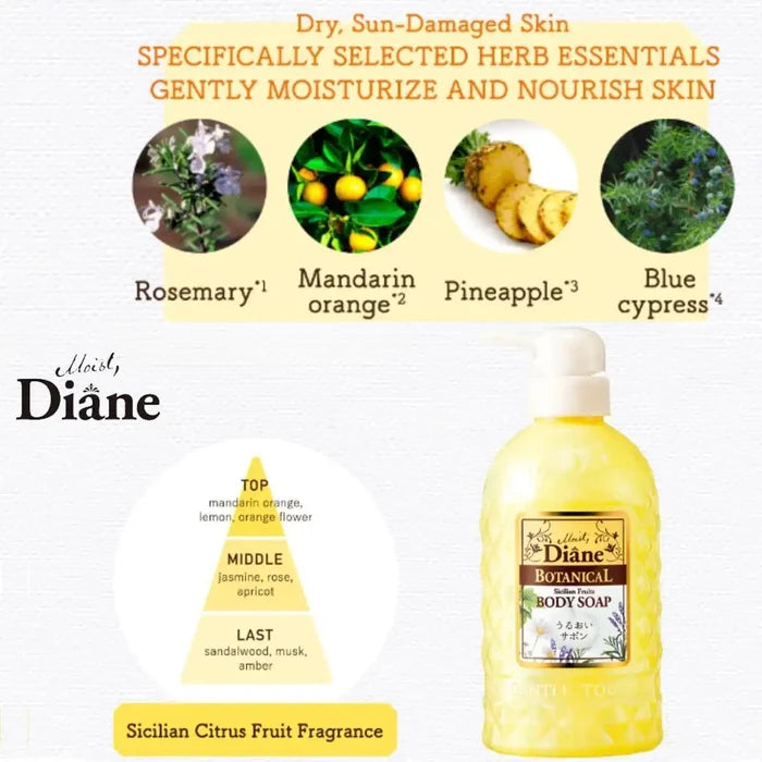 Moist Diane Botanical Body Soap Sicilian Fruit