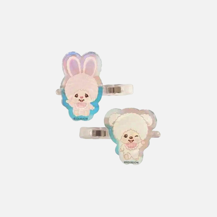 Monchhichi Acrylic Hair Clip Set 2 pcs