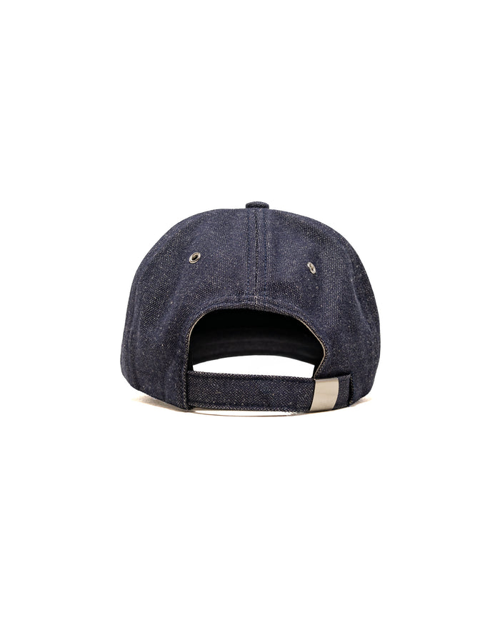 lost & found Norse Projects Norse Projects Broken Twill Cotton Linen Denim 6 Panel Cap Indigo