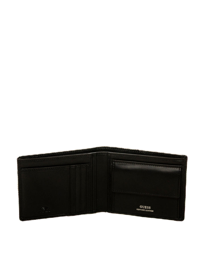 GUESS portafoglio boston nero SMBOSP LEA20 BOSTON-BLACK