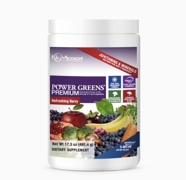 Power Greens Premium Berry 21 Servings by NuMedica
