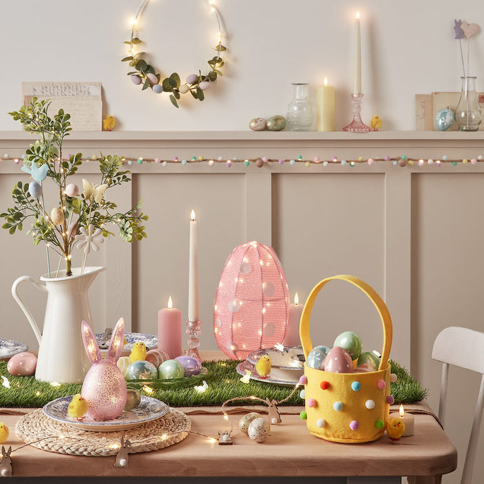 Pre Lit Pastel Easter Egg Sprig