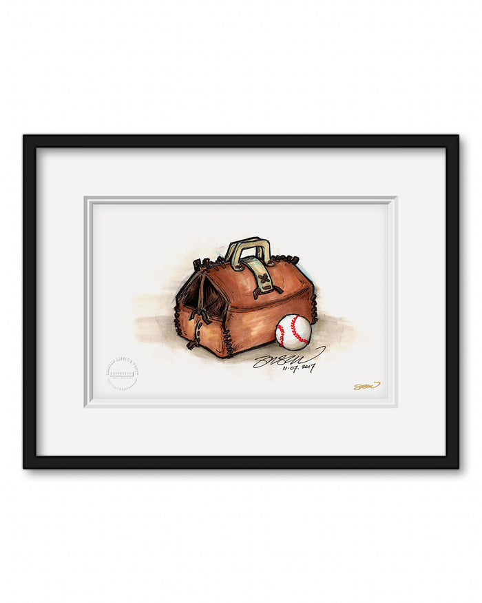 Remembering Doc Halladay Ink Sketch Print