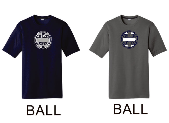 Sierra VOLLEYBALL Sport-Tek Unisex Wicking Tee -4 designs