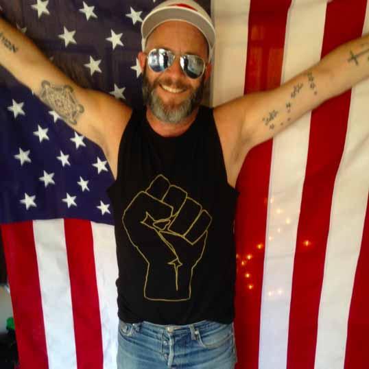 Solidarity Fist Sleeveless T-shirt ACLU adam singer