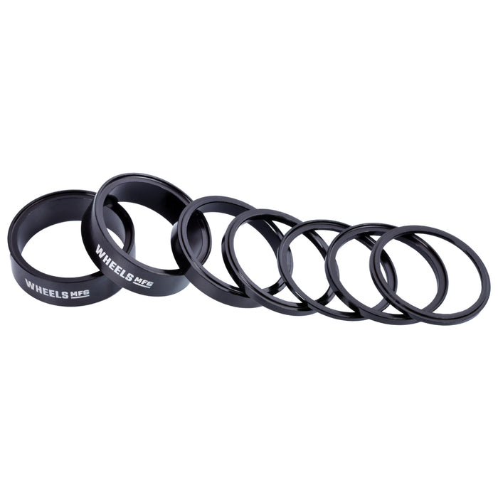 Aluminum Headset Spacer Pack - Black