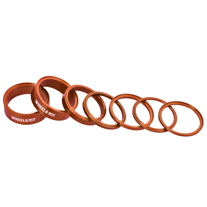 StackRight Aluminum Headset Spacer Pack - Orange