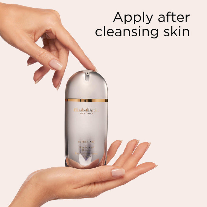 Apply Superstart Skin Renewal Booster after cleansing skin
