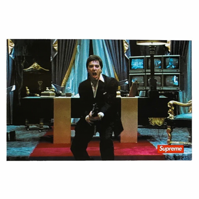 Supreme FW17 Scarface Say Hello To My Little Friend Sticker