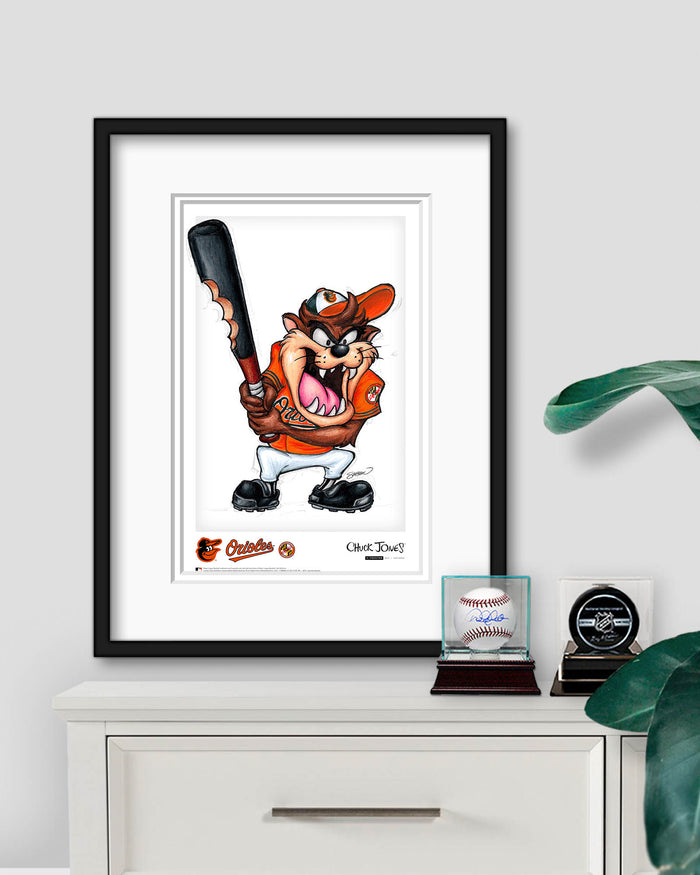 Taz On Deck x MLB Orioles Limited Edition Art Print