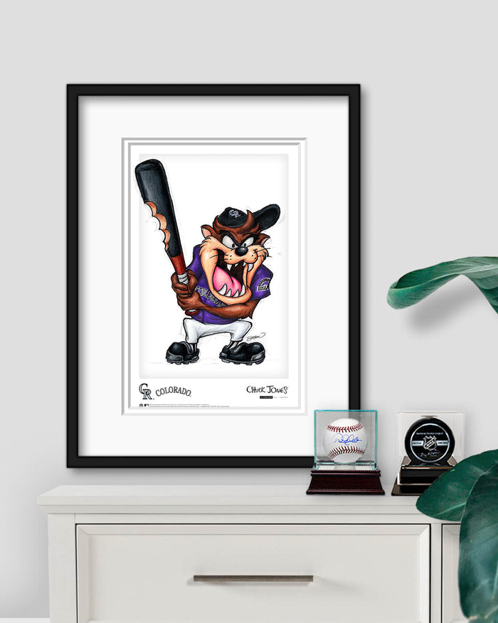 Taz on Deck x MLB Rockies Limited Edition Art Print