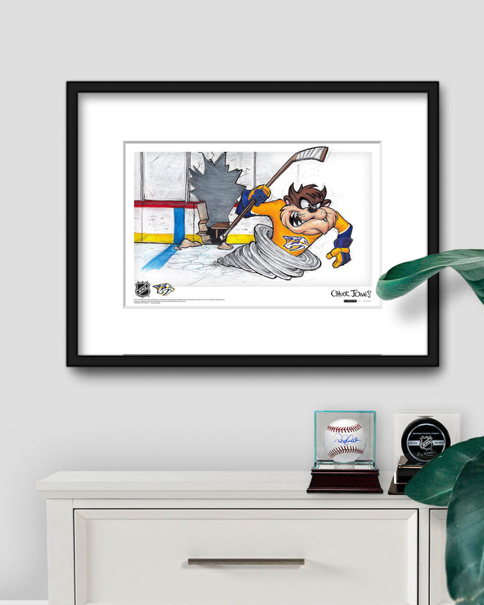Tazmanian Line Change x NHL Predators Tazmanian Devil Limited Edition Art Print