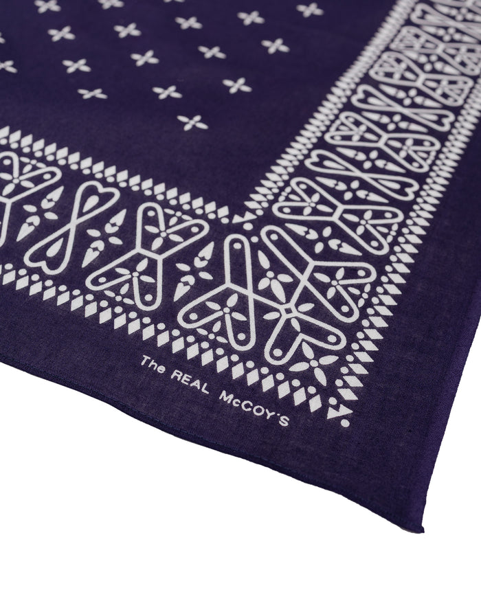 lost & found The Real McCoy's The Real McCoy’s MA26011 Bandana 'Cross' Navy