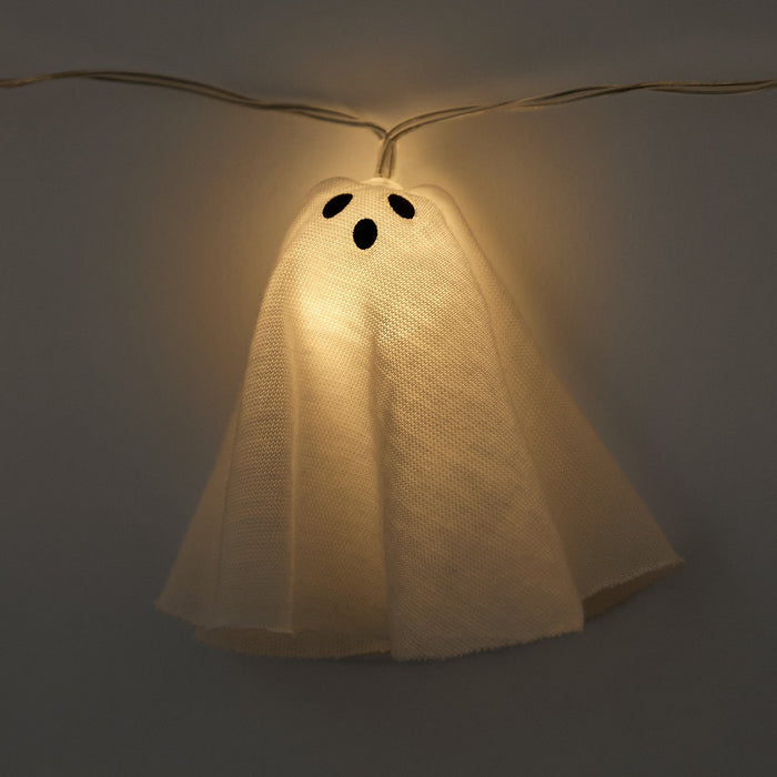 10 Pack Ghost String Lights - White 🇬🇧