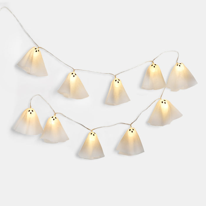 10 Pack Ghost String Lights - White 🇬🇧