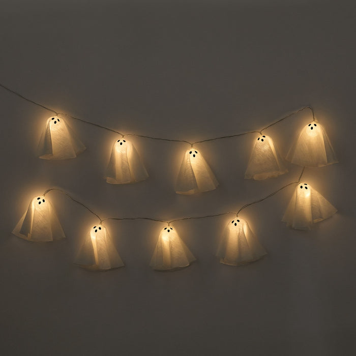 10 Pack Ghost String Lights - White 🇬🇧