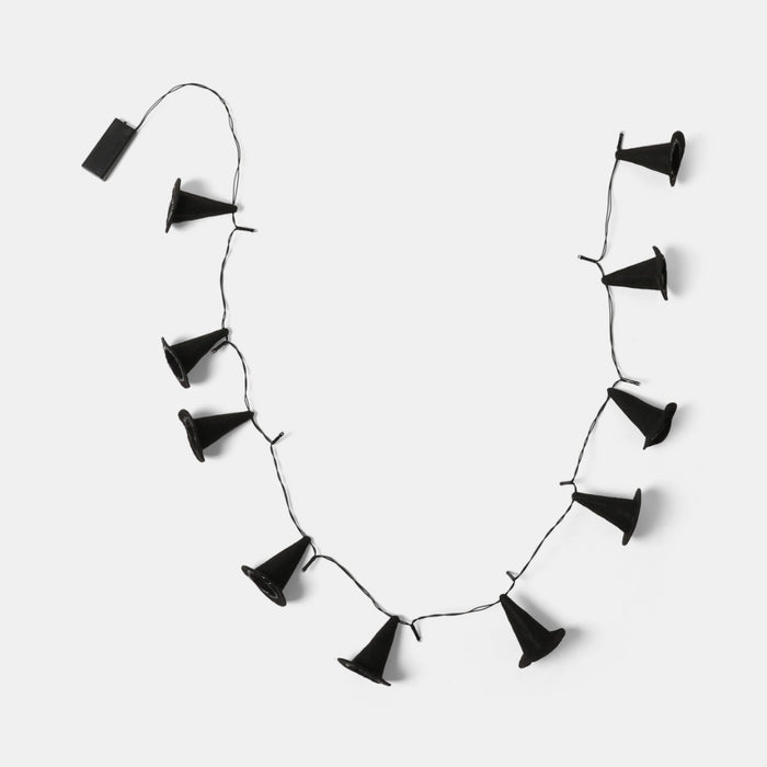 10 Pack Witch's Hat String Lights - Black 🇬🇧