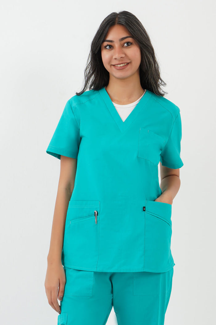 Small / Teal Green