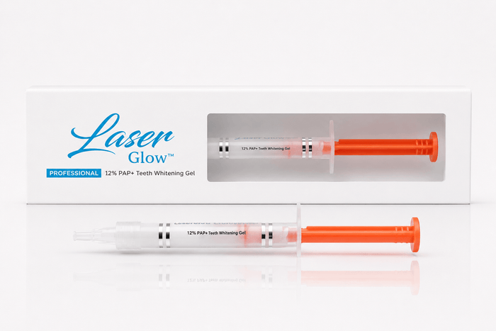 12% PAP+ peroxide-free teeth whitening gel syringe