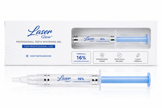 16% hydrogen peroxide professional teeth whitening gel syringe