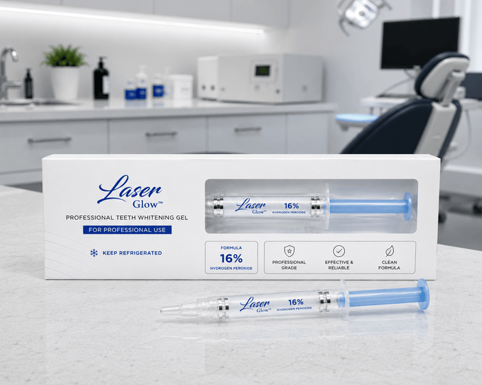 16% hydrogen peroxide whitening gel for sensitive teeth treatments