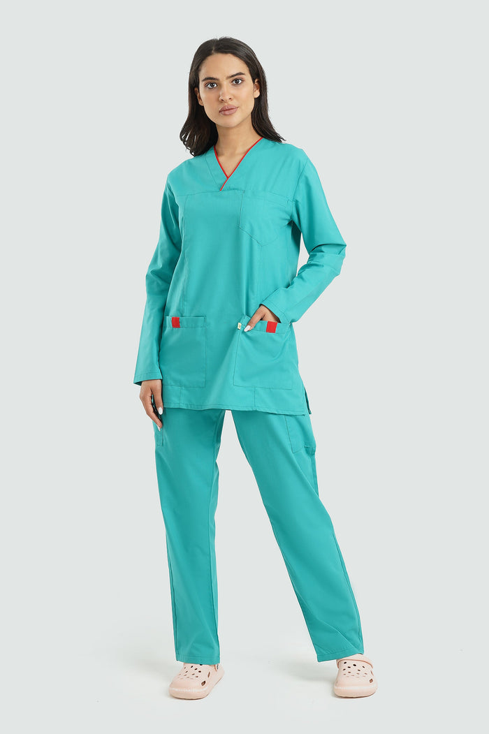 Small / Teal Green