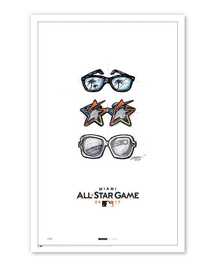 2017 MLB All-Star Game Sketch Poster Print