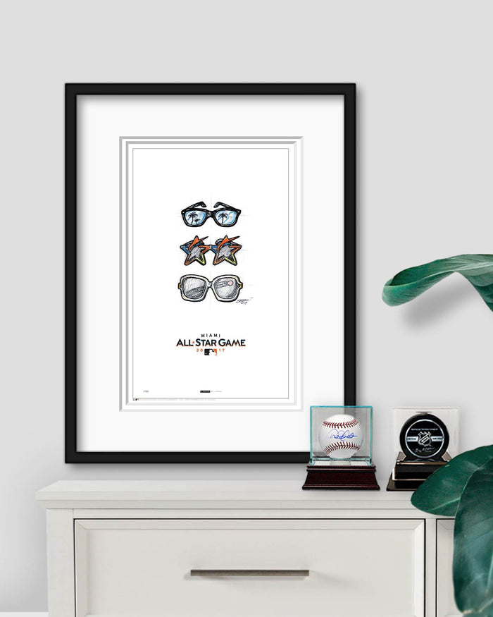 2017 MLB All-Star Game Sketch Poster Print