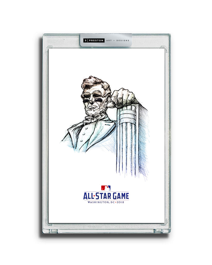 2018 MLB All-Star Game Sketch Art Slab (Eyeblack Lincoln)