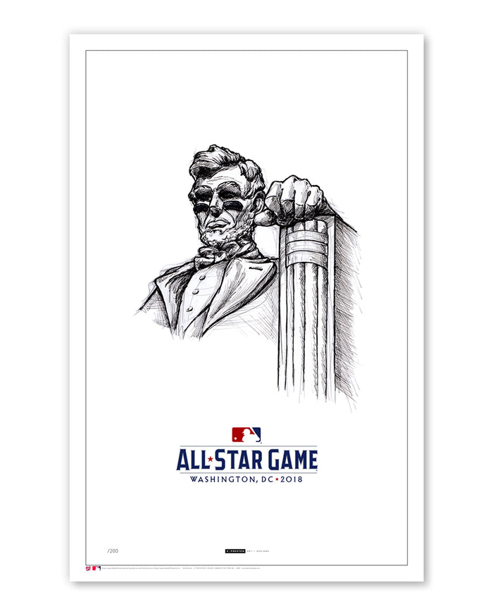 2018 MLB All-Star Game Sketch Poster Print (Eyeblack Lincoln)