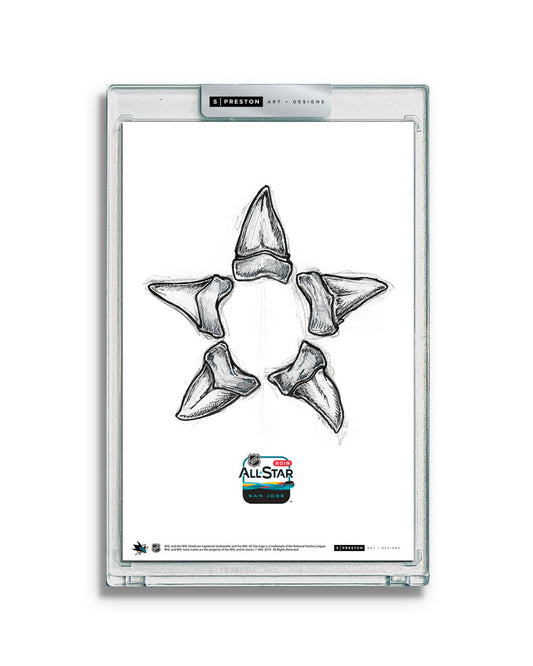 2019 NHL All-Star Game Sketch Art Slab