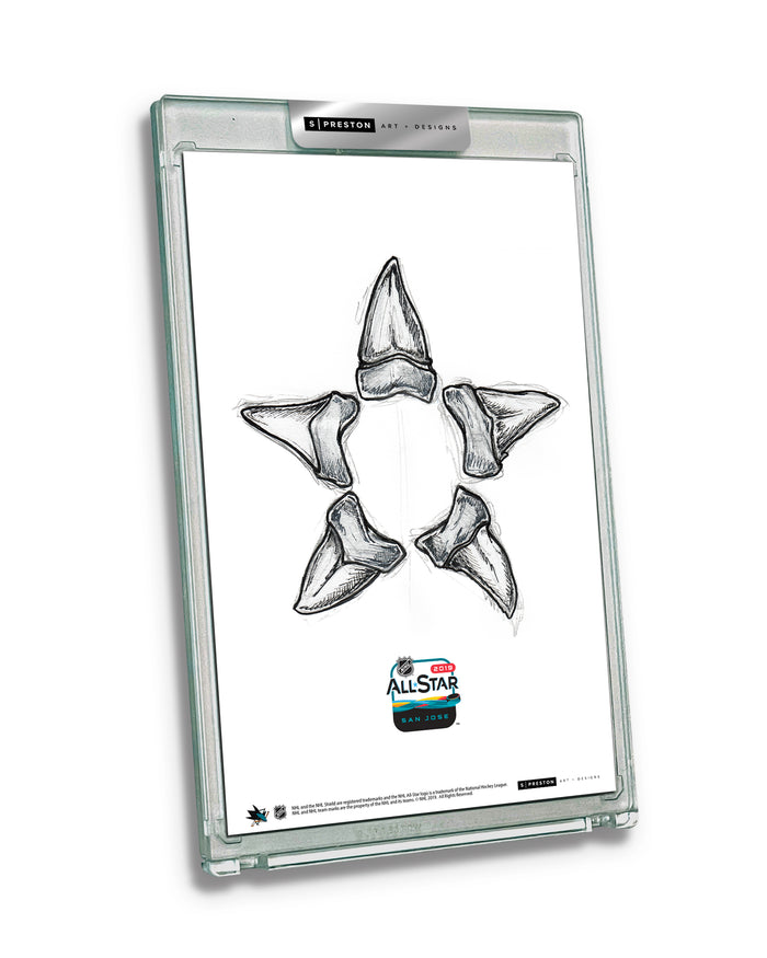 2019 NHL All-Star Game Sketch Art Slab